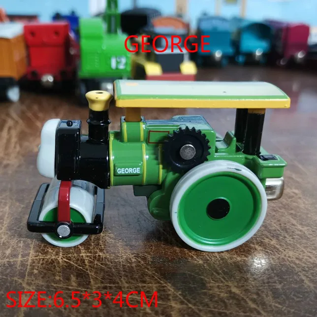 Локомотив литой металлический поезд игрушки Развивающие DIY мини-игрушки Магнитные модели Томас Стивен Кейтлин Хэнк для детей Подарки для детей - Цвет: GEORGE