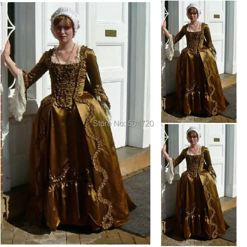 

Historical!R-258 19 century Vintage costume 1860S Victorian Lolita/Civil War Renaissance dress Halloween dresses All size