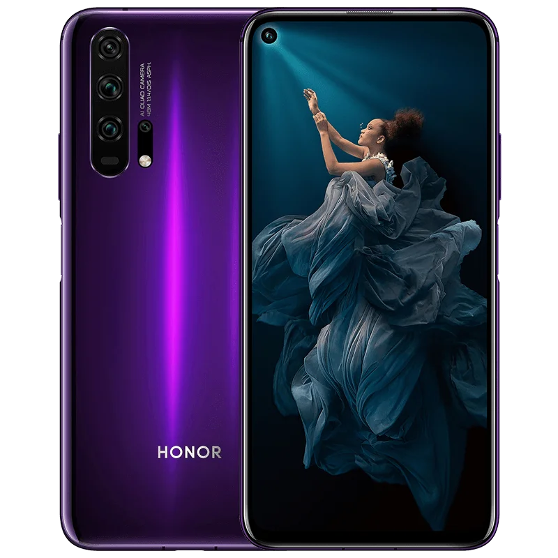 HONOR 20 PRO, смартфон, 6,26 дюймов, Kirin 980, четыре ядра, 8 Гб ram, 128 ГБ rom, 4000 мАч, мобильный телефон