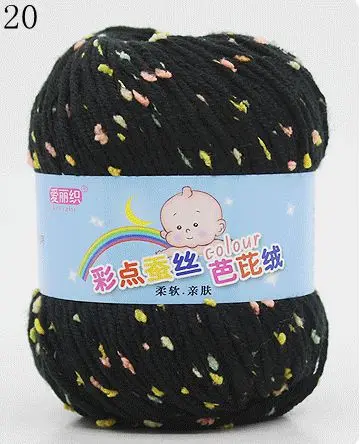 High Quality Baby Cotton Cashmere Yarn For Hand Knitting Crochet Worsted Wool Thread Colorful Eco-dyed Needlework 20