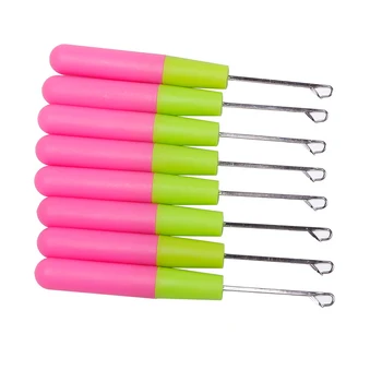 

4pcs/set 15cm Hair Extension Tools Plastic Handle Wig Needle Crochet Hook 789