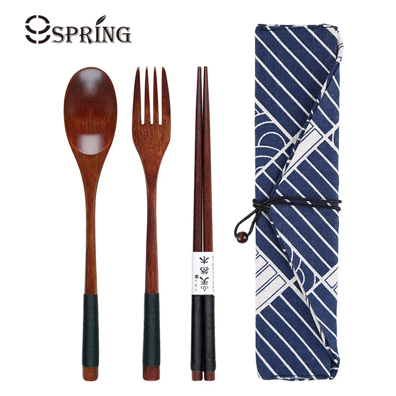 Wooden Dinnerware Set Wood Spoon Fork Chopsticks Cutlery Set Portable Dinner Set Flatware for Outdoor Camping Travel Tableware Wooden Dinnerware Set Wood Spoon Fork Chopsticks Cutlery Set Portable Dinner Set Flatware for Outdoor Camping Travel Tableware