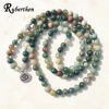 Ruberthen Top Vente Aliexpress Femmes Wrap Bracelet À La Mode de Inde Pierre Bracelet ou Collier 108 Mala Fantaisie Pierre Perles Bracelet ► Photo 2/4