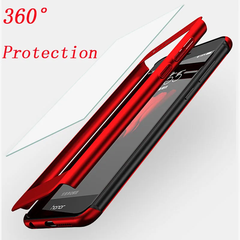 

Luxury 360 Full Cover For Huawei Nova 3 3i 2 Plus Y9 2018 Case For Huawei Honor 8X 8 5X 6X 7X 9 Lite View 10 PC Shockproof Coque