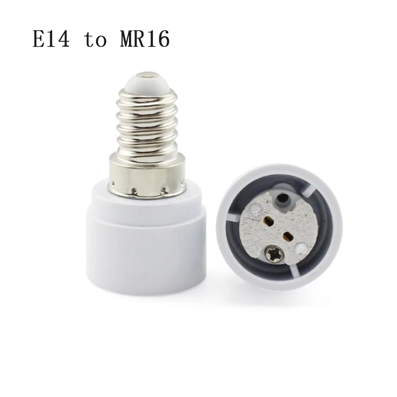2pcs B22 to E14 Base LED Halogen CFL Light Bulb Lamp Adapter Converter Holder 