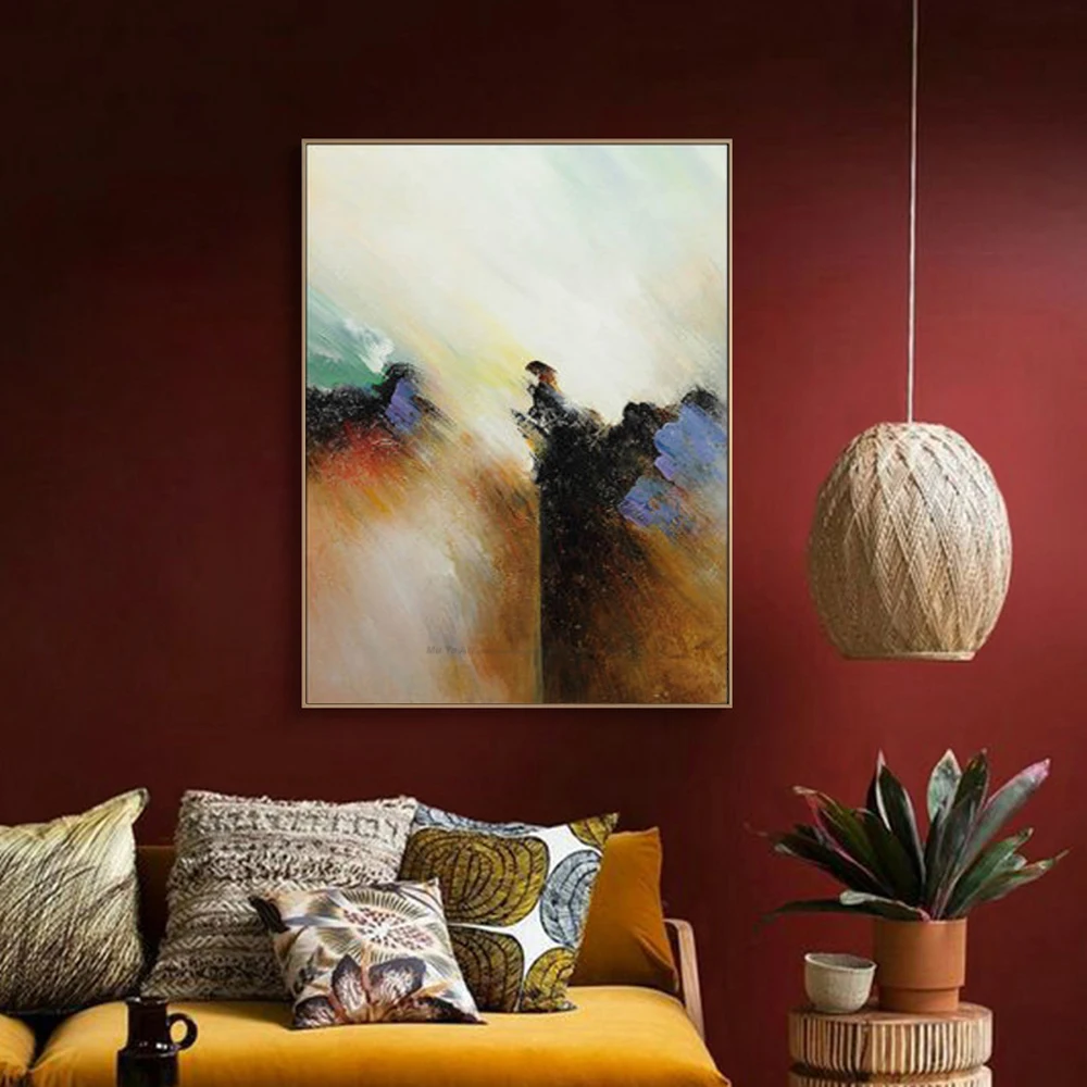 MUYA cuadros decoracion abstracta grande toile mur art tableau décoration murale salon moderne