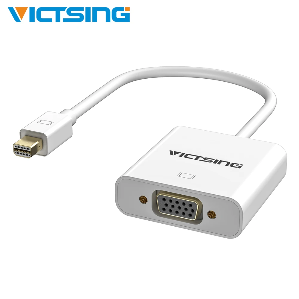 VicTsing Mini Display Port To VGA адаптер разъем Thunderbolt DP (папа мама) кабель конвертер для