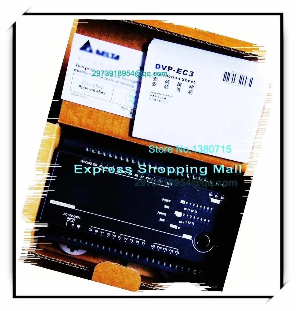 New Original DVP24EC00R3 Delta PLC EC3 series 100-240VAC 12DI 12DO Relay output new original delta plc eh3 series 100 240vac 24di 16do transistor output dvp48eh00t3