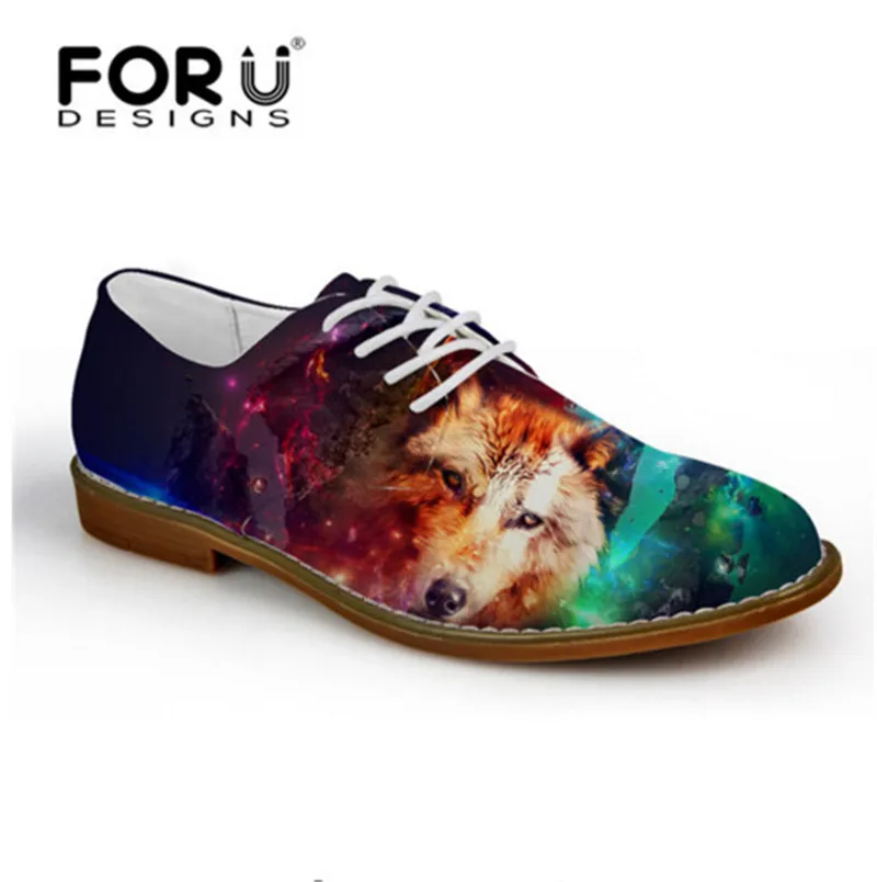 FORUDESIGNS/мужские туфли из искусственной кожи Стильные мужские туфли-оксфорды на плоской подошве с принтом животных повседневные модельные туфли высокого качества большие размеры 41-45 - Цвет: 6705CE