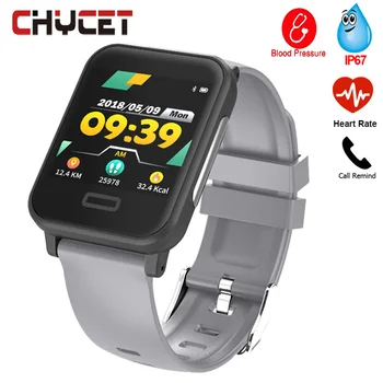 

Smart Wacth Men Ip67 Waterproof Fitness Activity Tracker Smartwatch Heart Rate Monitor Blood Pressure Blood Oxygen Pedometer