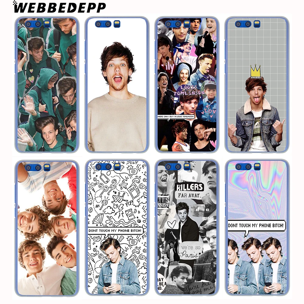 WEBBEDEPP Louis Tomlinson Hard Case for Huawei Honor 10 9 8 Lite 7X 6A 6C Y5 2018 Y6 II Y7 2017