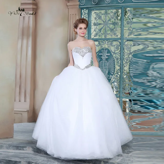 barato vestidos de novia hecho en china cristal piedras novia