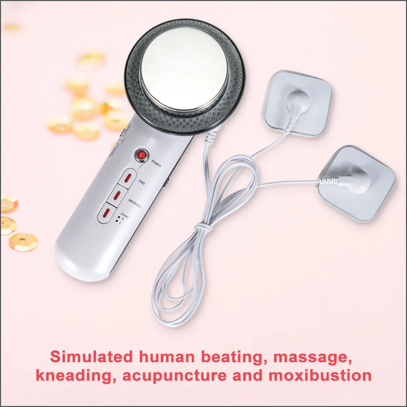  RZ 3 In 1 EMS Infrared Ultrasonic Body Legs Massager Device Ultrasonic Slimming Fat Burner Galvanic