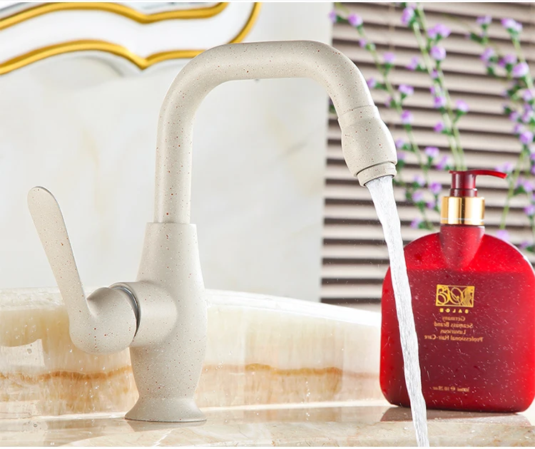 

2017 new arrival high quality full copper quartz basin faucet hot and cold the single-hole basin faucet bathroom faucet
