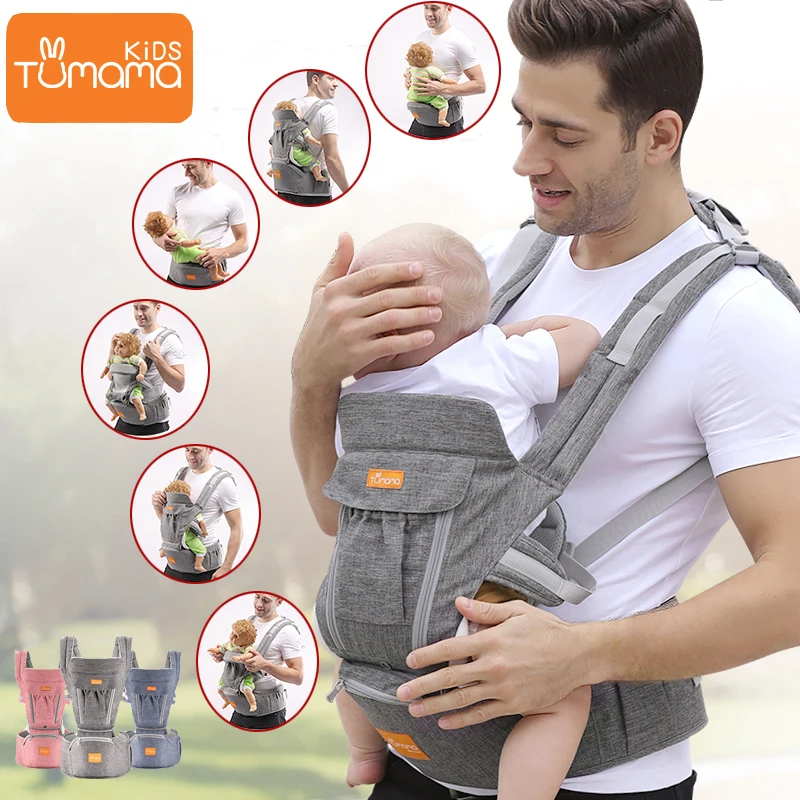 

Tumama Backpacks And Carriers 3 in 1 Multifunctional Baby Backpack Cotton Washable Breathable Portabebe,Baby Holder For Newborns