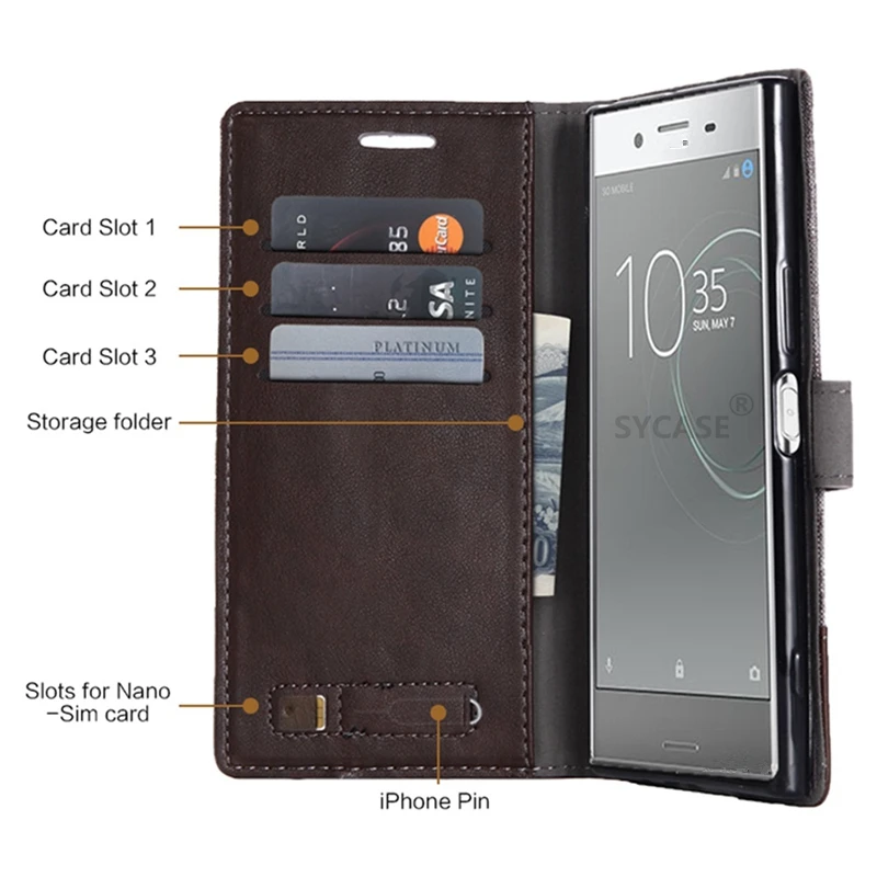 Sycase для samsung S7 край S8 S9 плюс J2prime J7MAX и так далее. роскошный чехол кошелек из