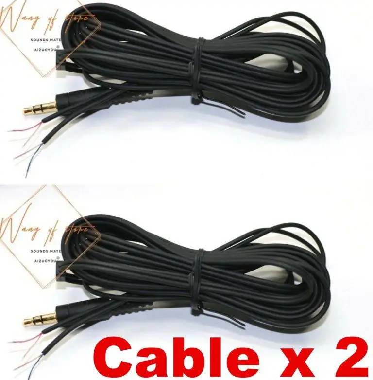 Recabling Upgrade Headphone Cable Wire For Denon AH D1100 AH-D1100 Headphone 3M Y Shape Headset Repair Replacement Line - Цвет: 3m Cable x 2