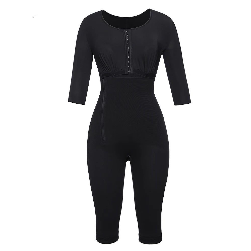 Fajas Colombianas Post-Surgery Full Body Arm Shaper Body Suit Powernet Girdle Black Waist Trainer Corsets Slimming Shapewear Fajas Colombianas Post-Surgery Full Body Arm Shaper Body Suit Powernet Girdle Black Waist Trainer Corsets Slimming Shapewear