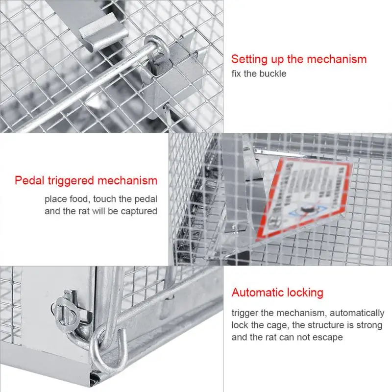 Многоразовая крысиная ловушка сверхмощная мышь вредитель животное для мыши и хомяка клетка контроль приманки Отпугиватель грызунов ловля мышей хомяк Мышей Ловушка для мыши