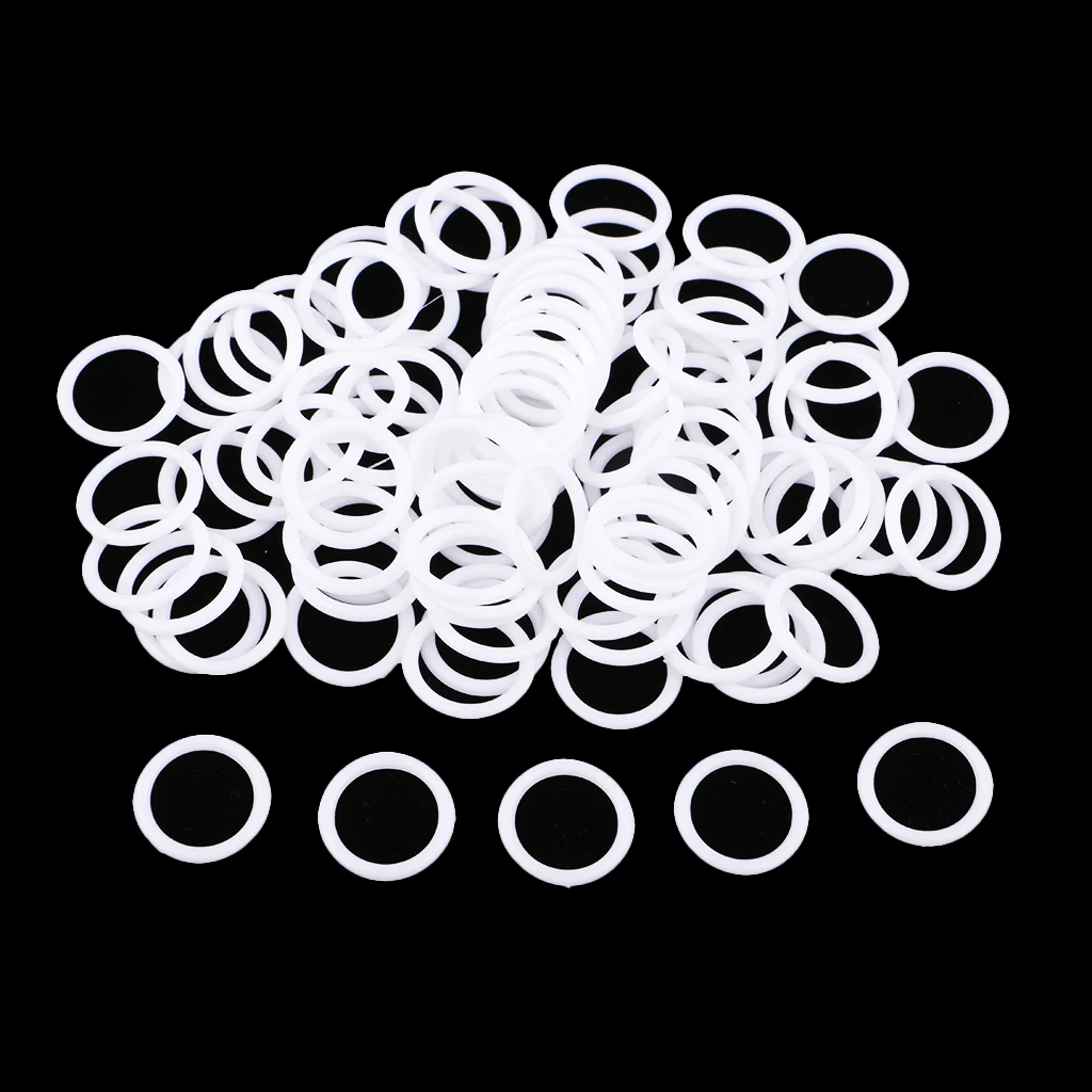 100pcs Nylon Bra Strap Adjuster Slider O Rings Lingerie Sewing Crafts 12mm