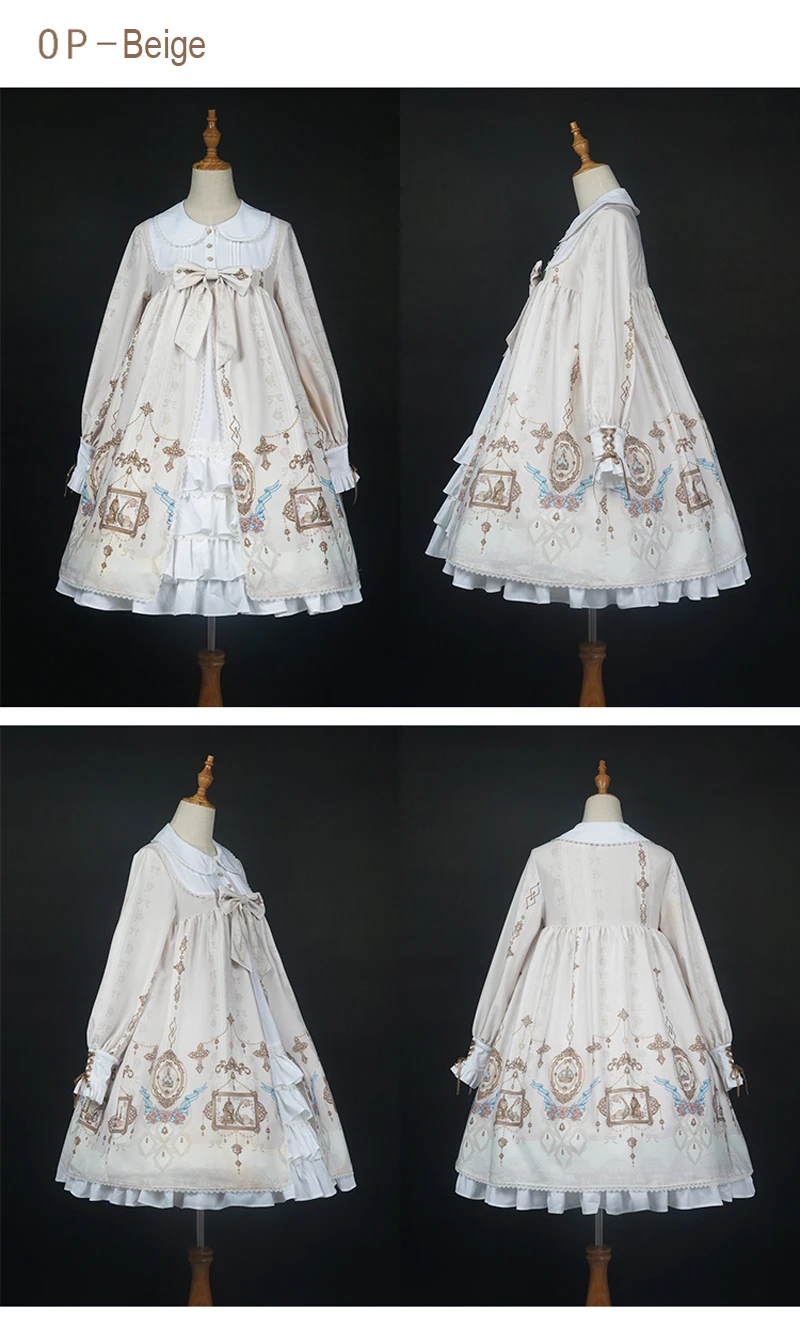 Клаудия, милое цельное платье лолиты, шифоновое платье с длинными рукавами для девочек, оригинальное платье Kawaii, японское платье лолиты для