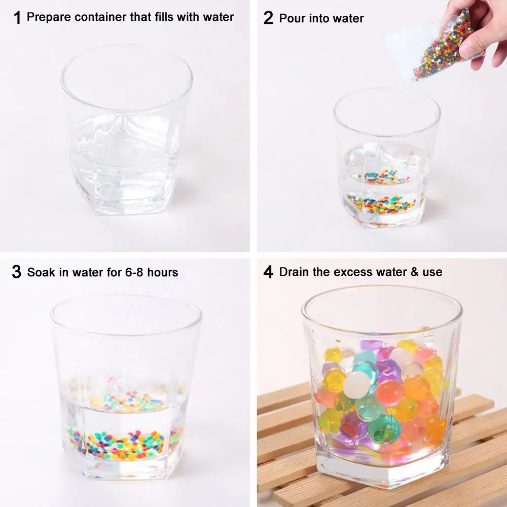 3000 Magical Soil Gel Beads Crystal Soil Beads DIY Sensory Toys Party Home Decoration Accessory (4)