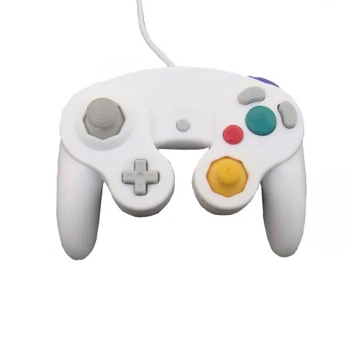 Белый проводной игровой контроллер Shock для Nintendo GameCube NGC Wii|wired controller|ngc controllercontroller