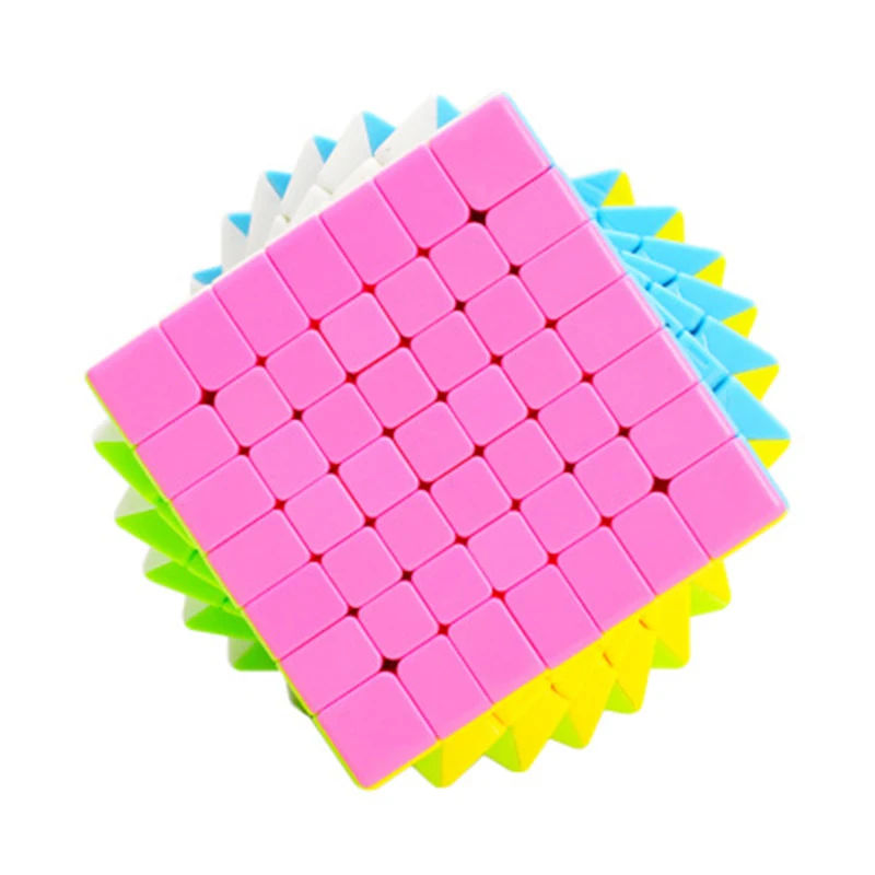 7x7x7 Solid Color High Brightness Magic cubes Speed Competition Cube Plastic Toys for children Adult kids