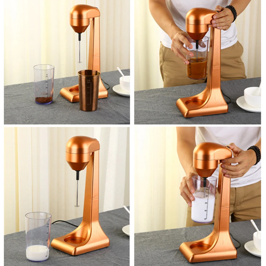  220V Electric Milk Frother for Coffee Milk Foamer Cold and Hot Milking Machine Cappuccino Fancy Cof - 32908670487