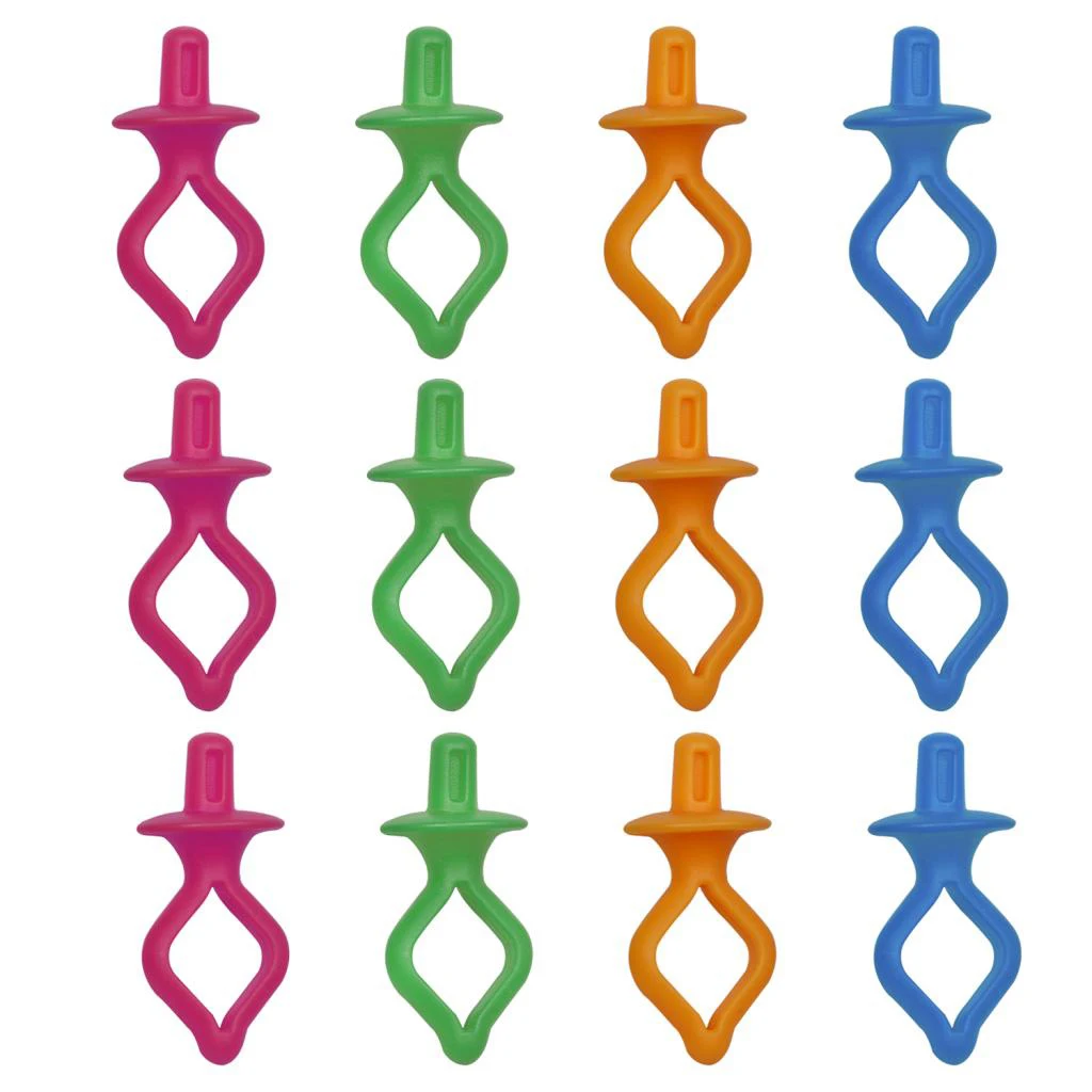 50 Pieces Colorful Silicone Bobbin Holder Clips Clamps Sewing Machine Accessories