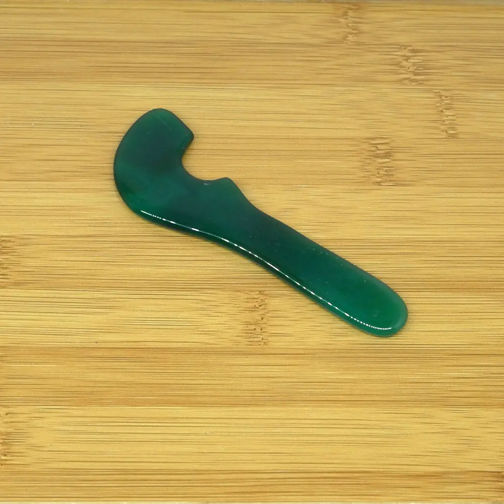Зеленый Агат роликовый массажер для похудения лица лифтинг инструмент натуральный нефрит массажный ролик для лица камень массаж кожи красота уход GUASHA