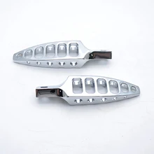 New Design Motorcycle Chrome CNC 45 Degrees Male-Mount Aluminum Footrests Foot Pegs For Harley Touring Dyna Sportster