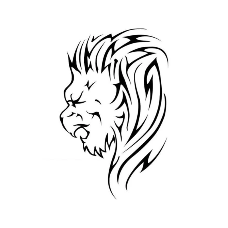 

Lion Head Car Sticker Vinyl Packaging Accessories Product Decal Decoration Animal Pattern Body