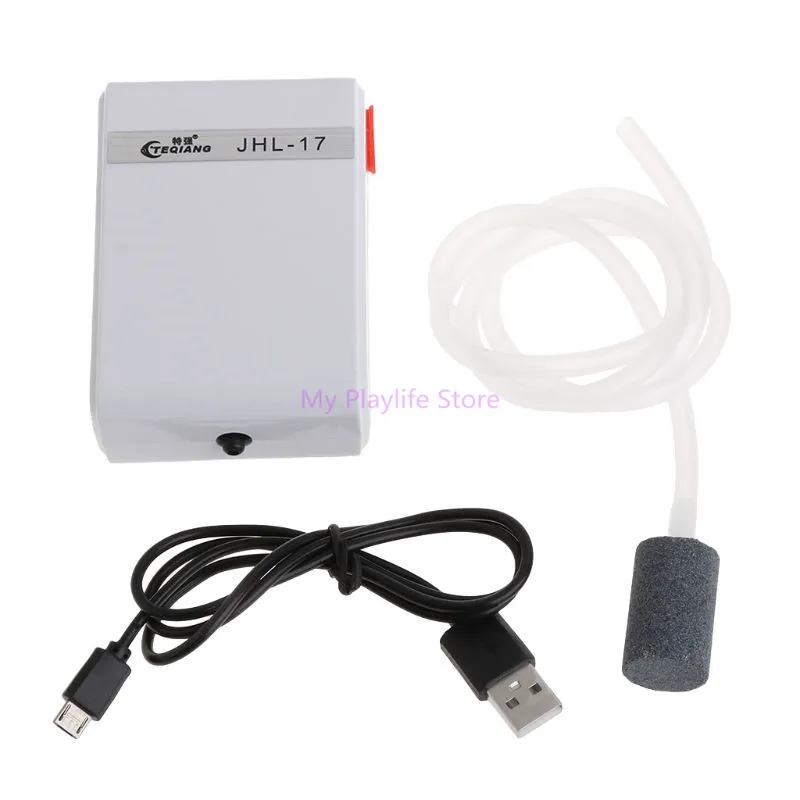 

Oxygen Pump Aquarium Fish Tank Equipment USB Charging Super Silent Universal Portable Outdoor Fishing Air Pump Compressor C42