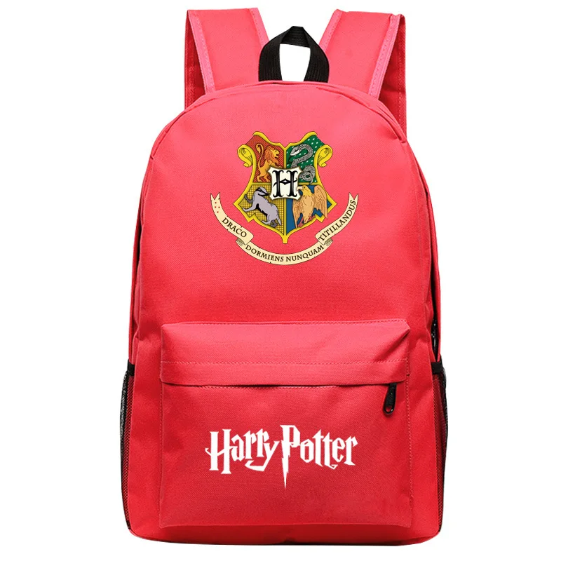 

Harri Hermione Hogwarts Potter Bag Toys Backpack SchoolBag Model Gryffindor/Ravenclaw/Hufflepuff/Slytheri badge Magic Badge Gift