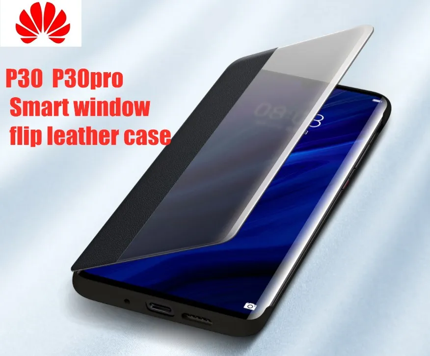 

HUAWEI P30 Pro Case Original Official Smart View Window Leather Protection Flip Case HUAWEI P30 Pro Cover Huawei P30 Case Funda