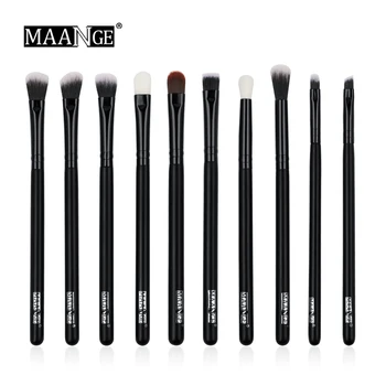 

MAANGE 4/7/10pcs Pro Eyes Makeup Brushes Set Wood Handle Eyeshadow Eyebrow Eyeliner Blending Brush Cosmetic Kit pincel Maquiagem