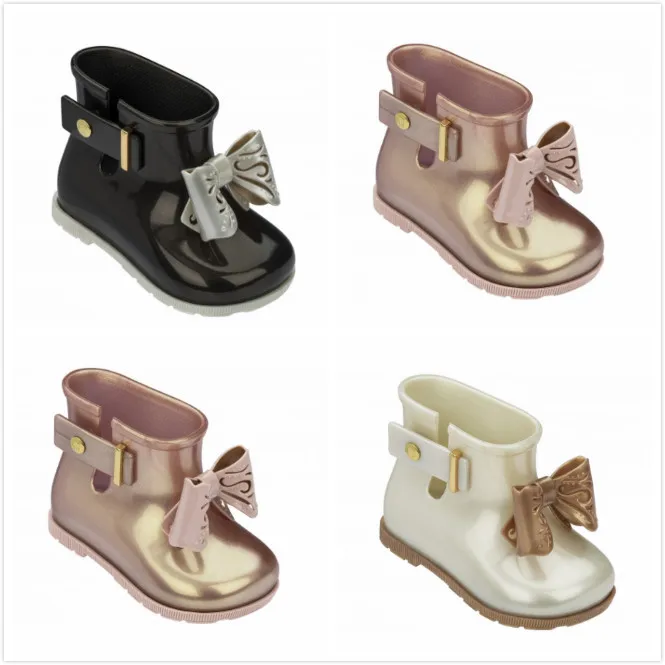 Мини Melissa Sugar Rain Boot Sandal Новинка года; Водонепроницаемая прозрачная обувь для мальчиков и девочек; нескользящие сандалии для девочек; Детские пляжные сандалии для малышей