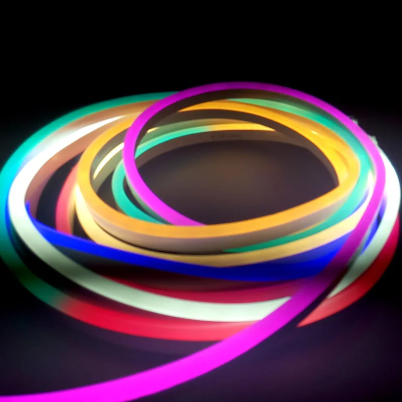 

220Volt LED Flex Light Neon Strip Tube 7m 7 Colors with EU Power Plug for Outdoor Street Indoor Bar KTV Lighting Lampara Decor