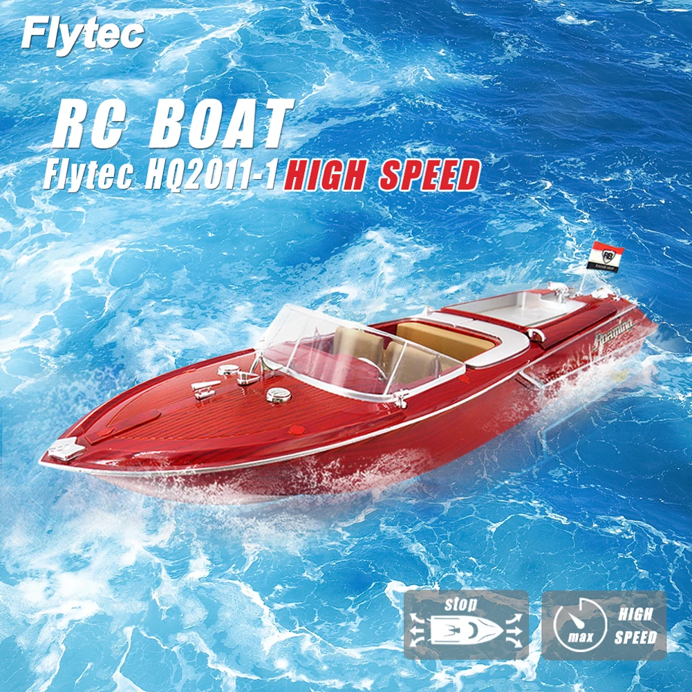 

HQ2011-1 Large 4-channel Simulation Remote Speed Boat Airship Children's Model Toys Waterproof Electric RC Boat 15-20km/h