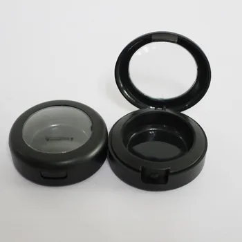 

10g empty eyeshadow case with black rim lid,50pcs/lot cosmetic jars,for containg eyeshadow,Rouge and so on