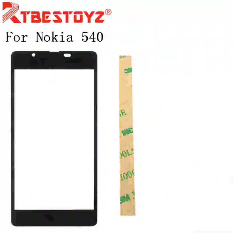 

RTBESTOYZ Front Outer Screen Glass Lens Panel For Nokia Microsoft Lumia 540 Replacement + Free Tools