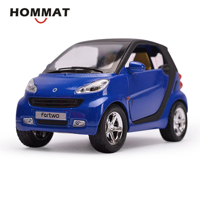 HOMMAT 1:24 моделирование Smart ForTwo литье под давлением игрушечный автомобиль модель металлическая Черная пятница детский подарок Машинки Игрушки для детей