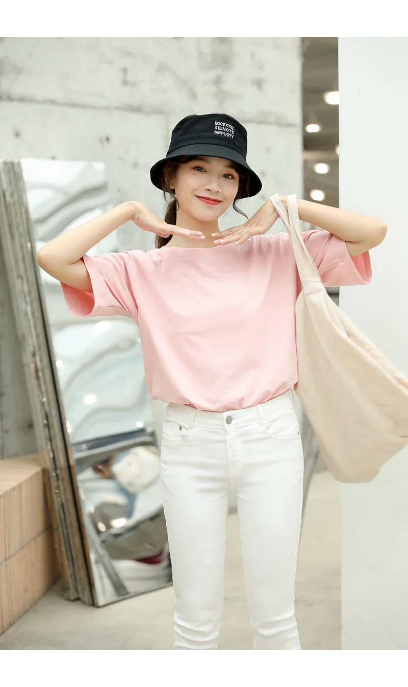 Summer Tops T Shirt Women Cotton Floral Print Short Sleeve Funny Cute Tee T-shirt Femme Harajuku Loose Casual Streetwear Clothes (12)