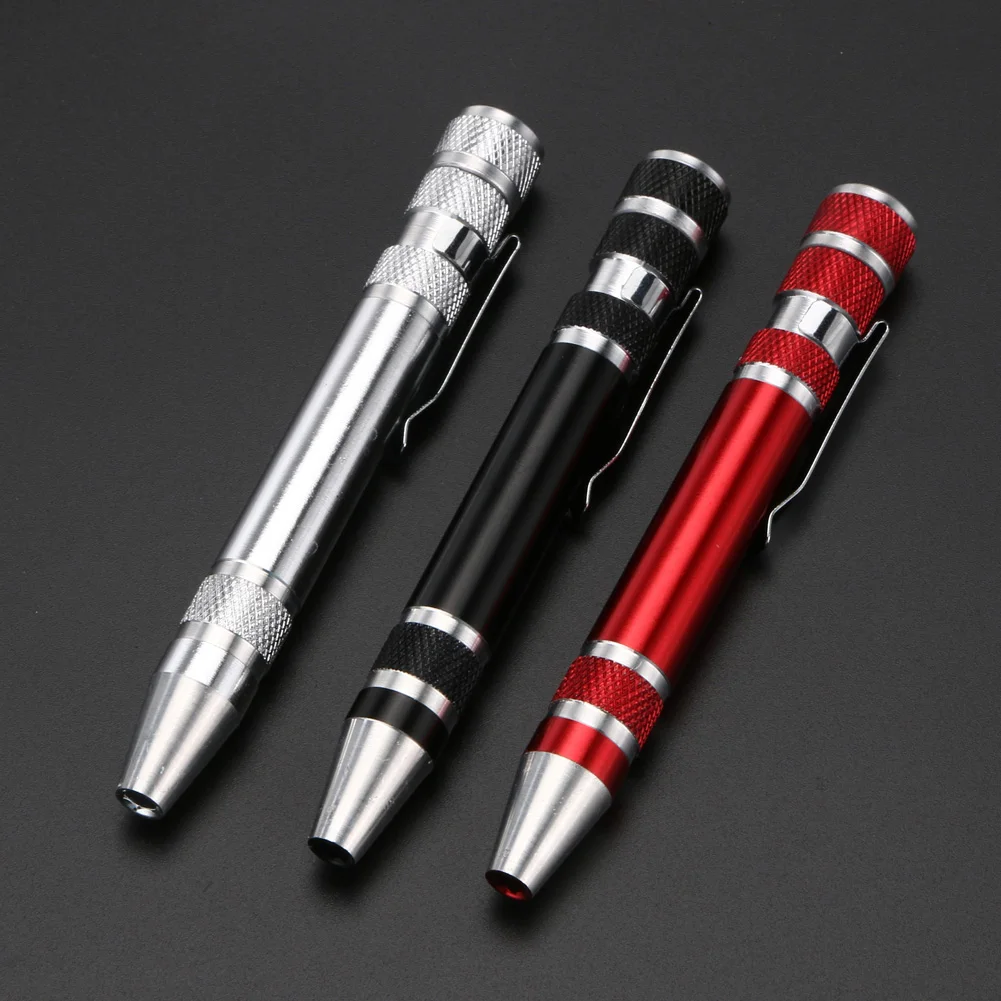 

Portable 8pc Aluminium Alloy Pen Style Precision Screwdriver Set Coil-jig-master Screwdriver Kit Repair for E-Cigarette Atomizer