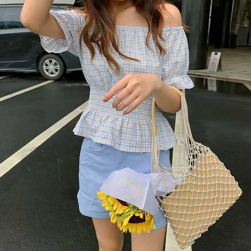 Summer New Women Straw Bag INS Popular Fashion Female Beach Handbag Casual Lady Hollow Weave Tote Holiday Handle Bolsa SS3237 (6)