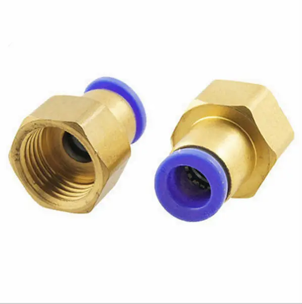 5Pcs/Lot PCF8 03 8mm to 3/8" Pneumatic Connectors Female Straight one