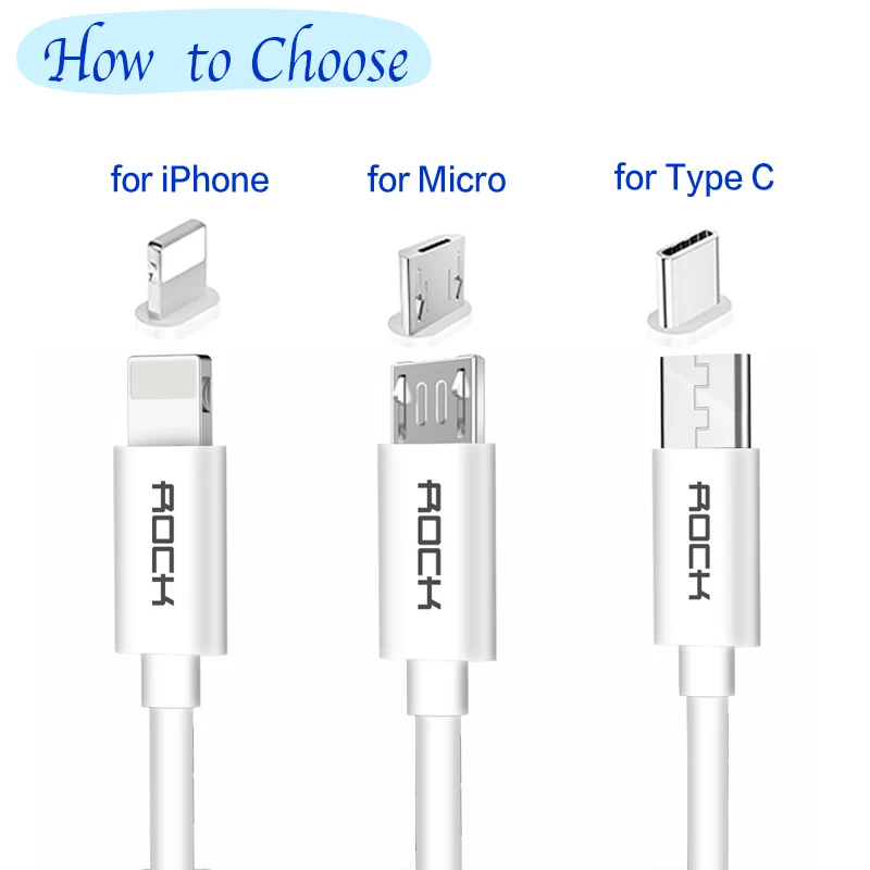 كابل يو اس بي بيانات الشحن شاحن ، روك 2.4A المصغّر usb كابل نوع-c نوع C كابل ل فون X 8 7 6 5 الهاتف المحمول الكابلات سلك الحبل