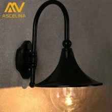 European villa Waterproof lamp outdoor wall lamp rustic wall lights outdoor balcony fashion speaker wall lamp E27 LED Bulb