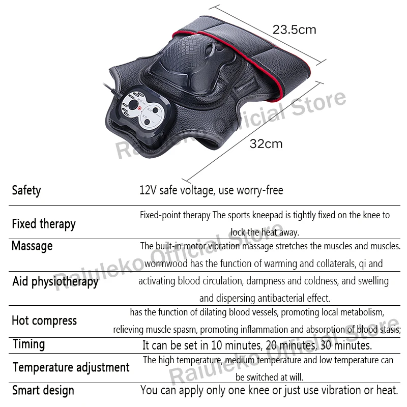 Инфракрасный подогреваемый Вибрационный коленный массажер, облегчающий локоть, плечо, артрит, боль в ногах, прижигание, физиотерапия, ревматизм, Уход За коленом